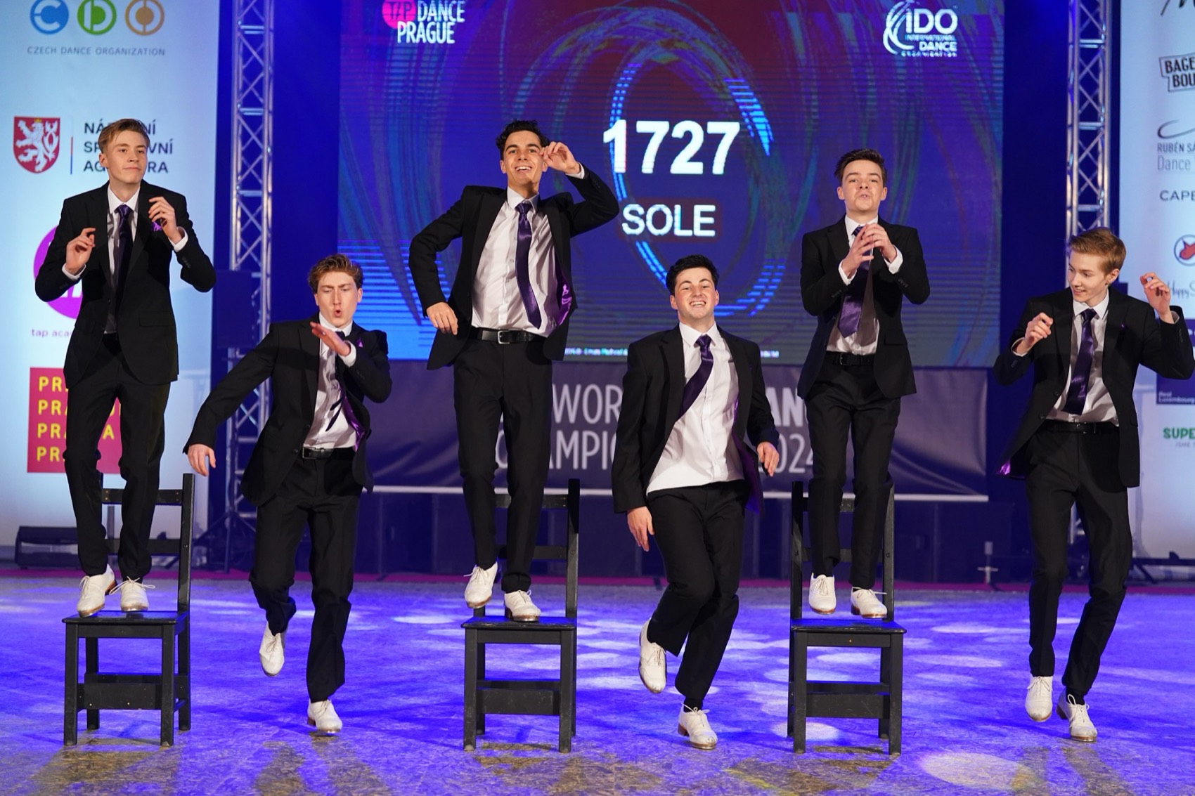Team UK tap dancers competing at an IDO championship